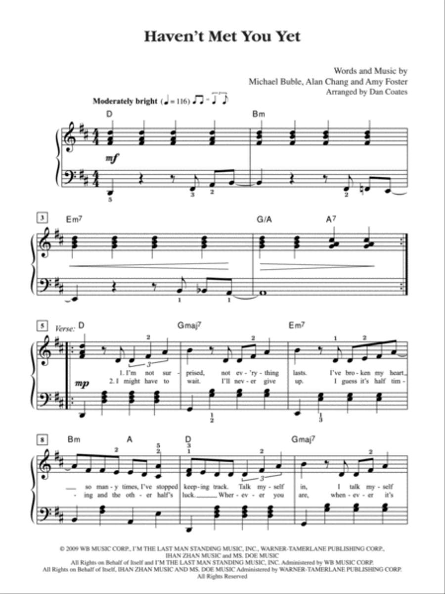 Haven't Met You Yet Small Ensemble scores gallery preview page 2