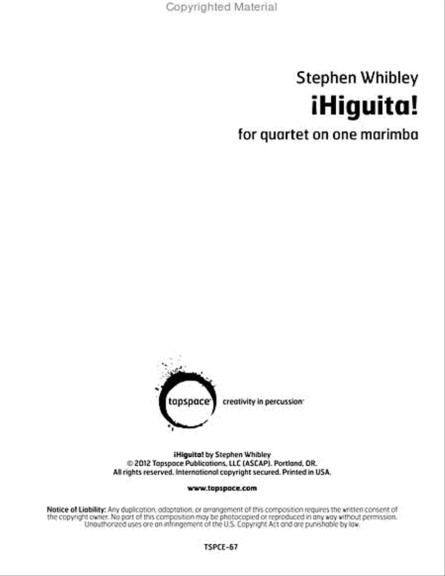!Higuita! !Higuita! Percussion Ensemble scores gallery preview page 2