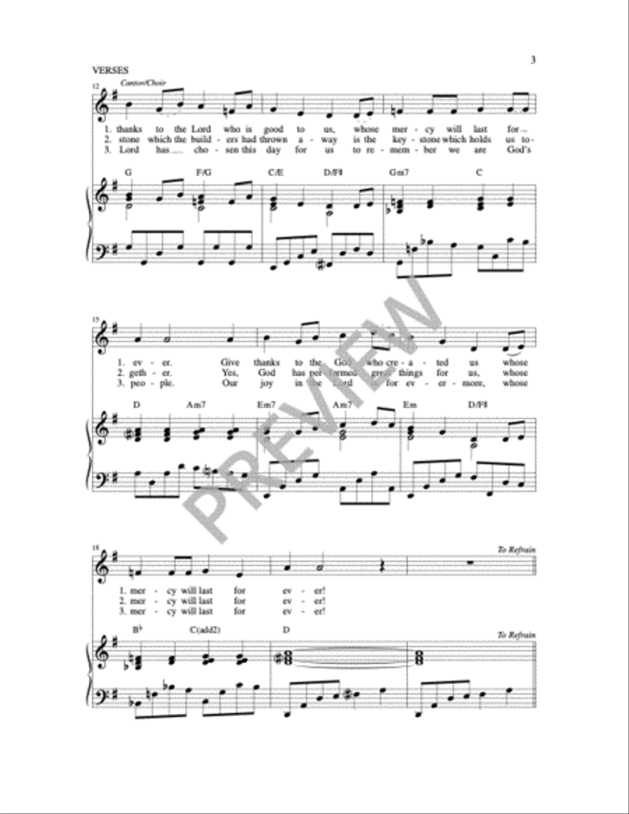 This is the Day that the Lord has Made Unison Choir scores gallery preview page 4