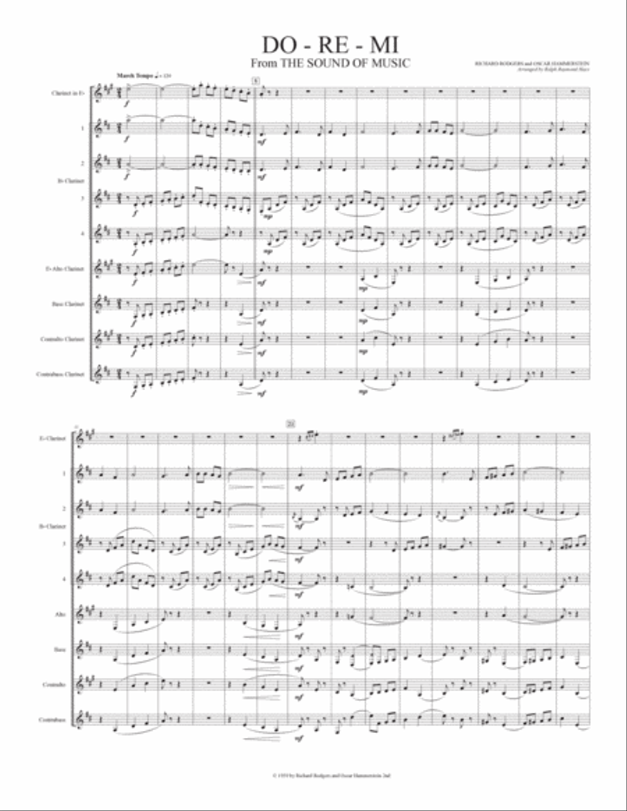 Do-Re-Mi Clarinet Choir scores gallery preview page 2