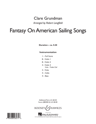 Fantasy on American Sailing Songs - Conductor Score (Full Score)