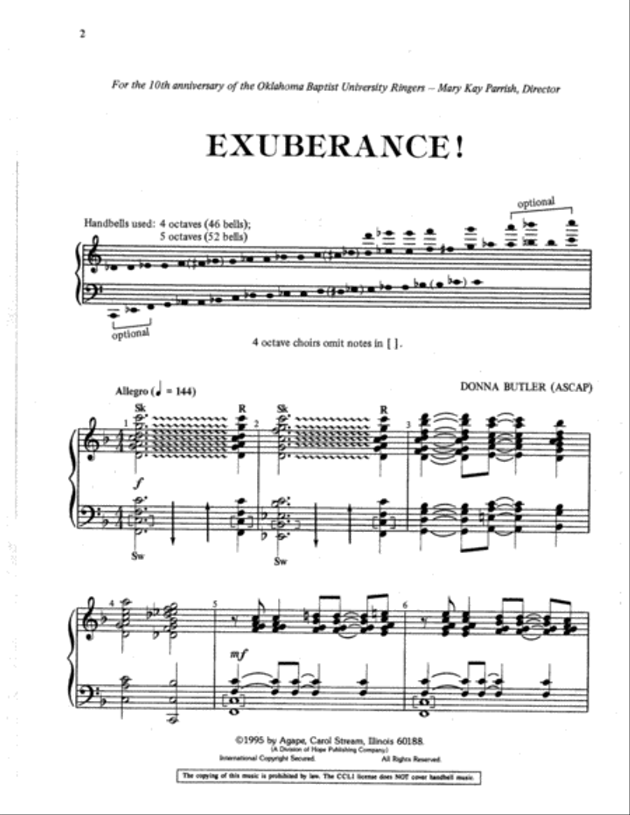 Exuberance 5-Octaves scores gallery preview page 2