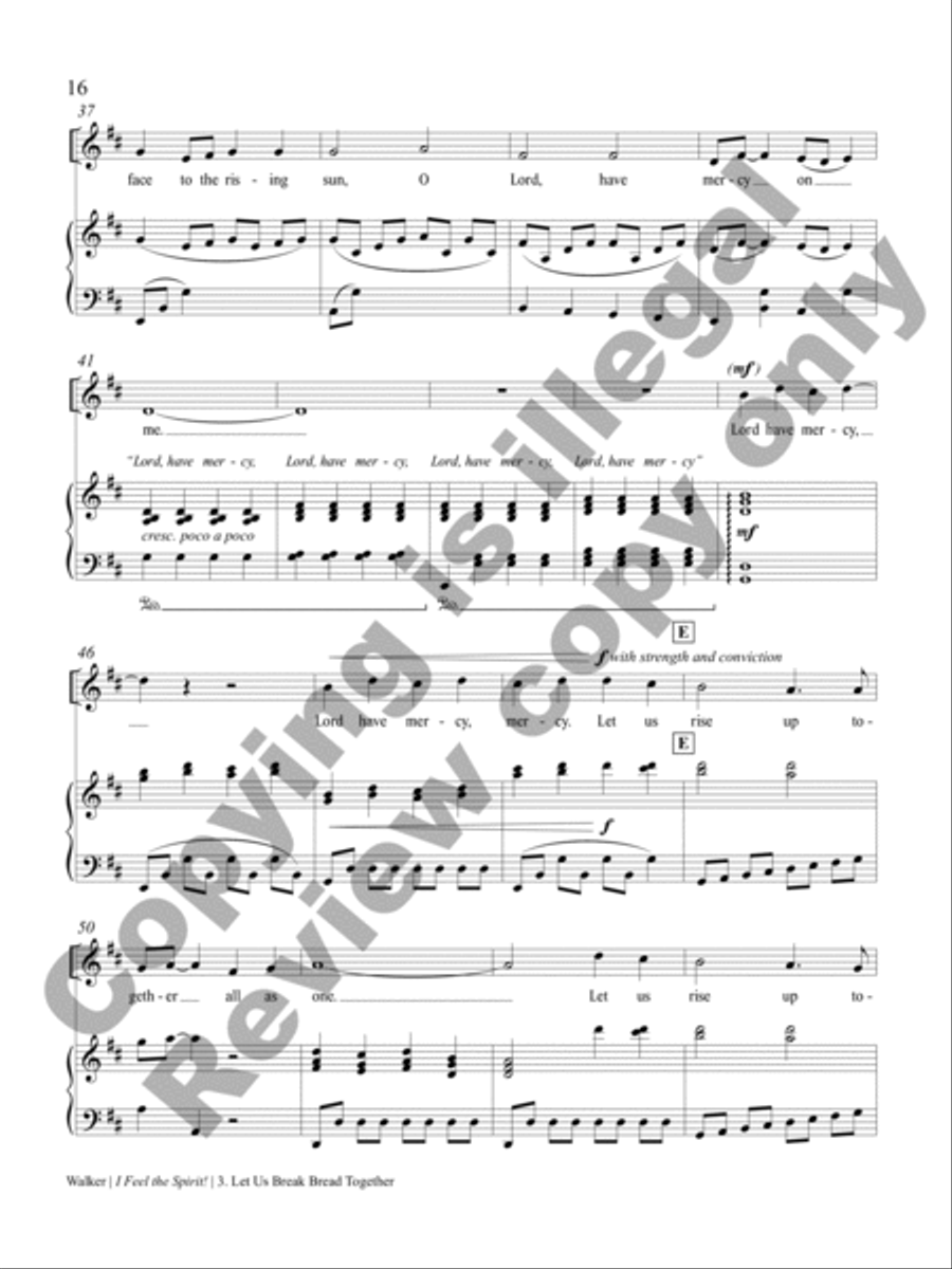 I Feel the Spirit (Piano/Vocal Score) Cello scores gallery preview page 11