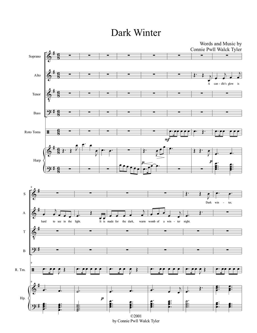 Dark Winter 4-Part scores gallery preview page 1