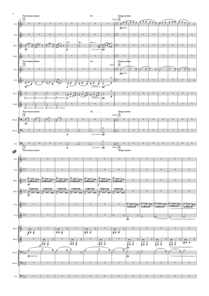 Dvorak: String Quartet No.12 in F Op.96 “American" Mvt.III Molto vivace - symphonic wind dectet/bass image number null