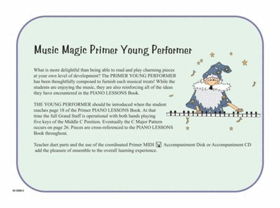 Noona Comprehensive Music Magic Piano Young Performer Primer