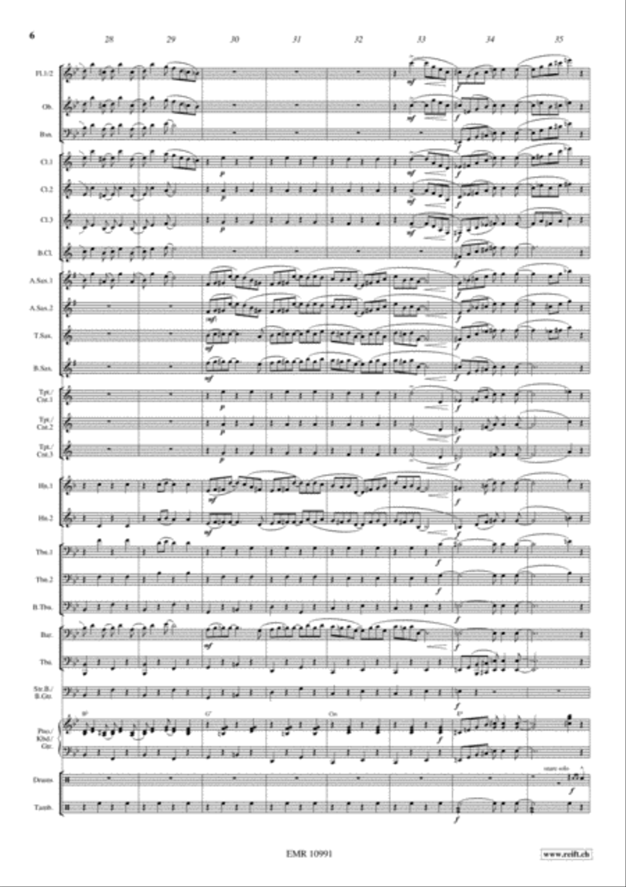 Easy Winners Concert Band scores gallery preview page 7