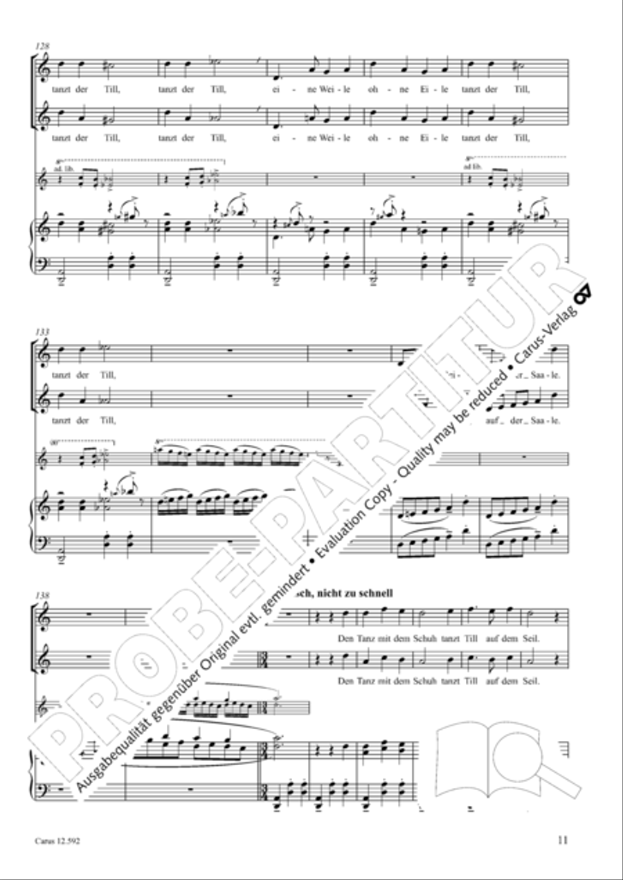 Eulenspiegeleien op. 146. Drei Eulenspiegelszenen Collection / Songbook scores gallery preview page 12