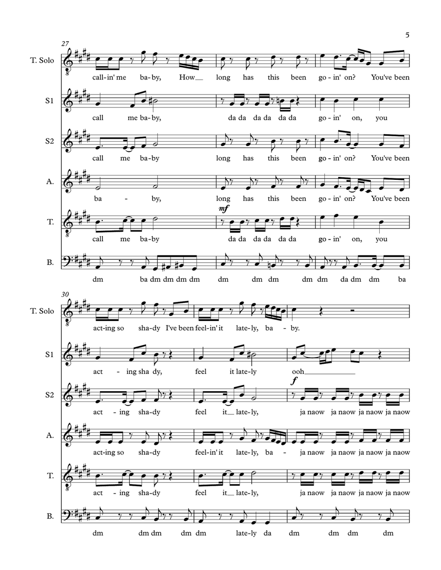 How Long Divisi scores gallery preview page 5