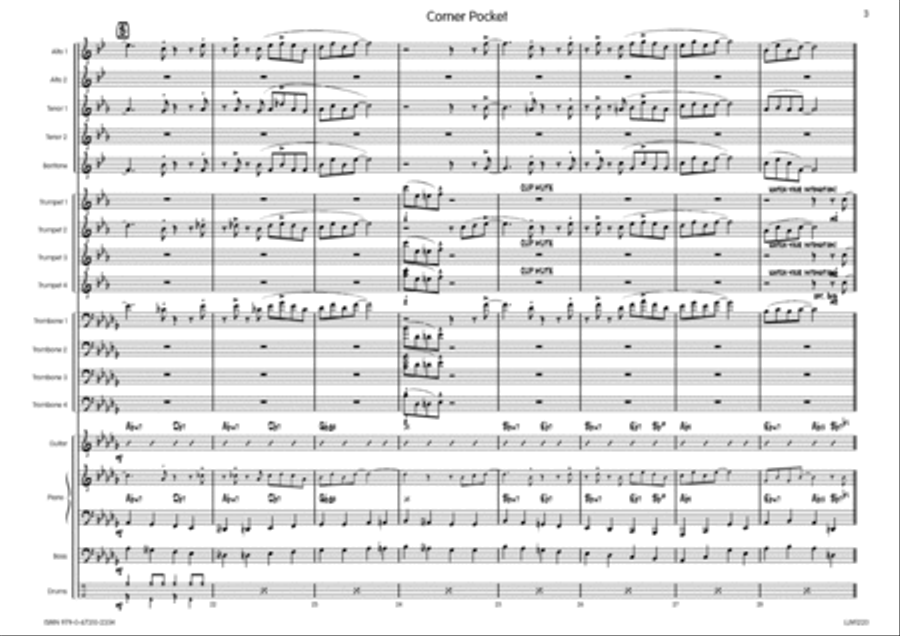 Corner Pocket Corner Pocket Big Band scores gallery preview page 4
