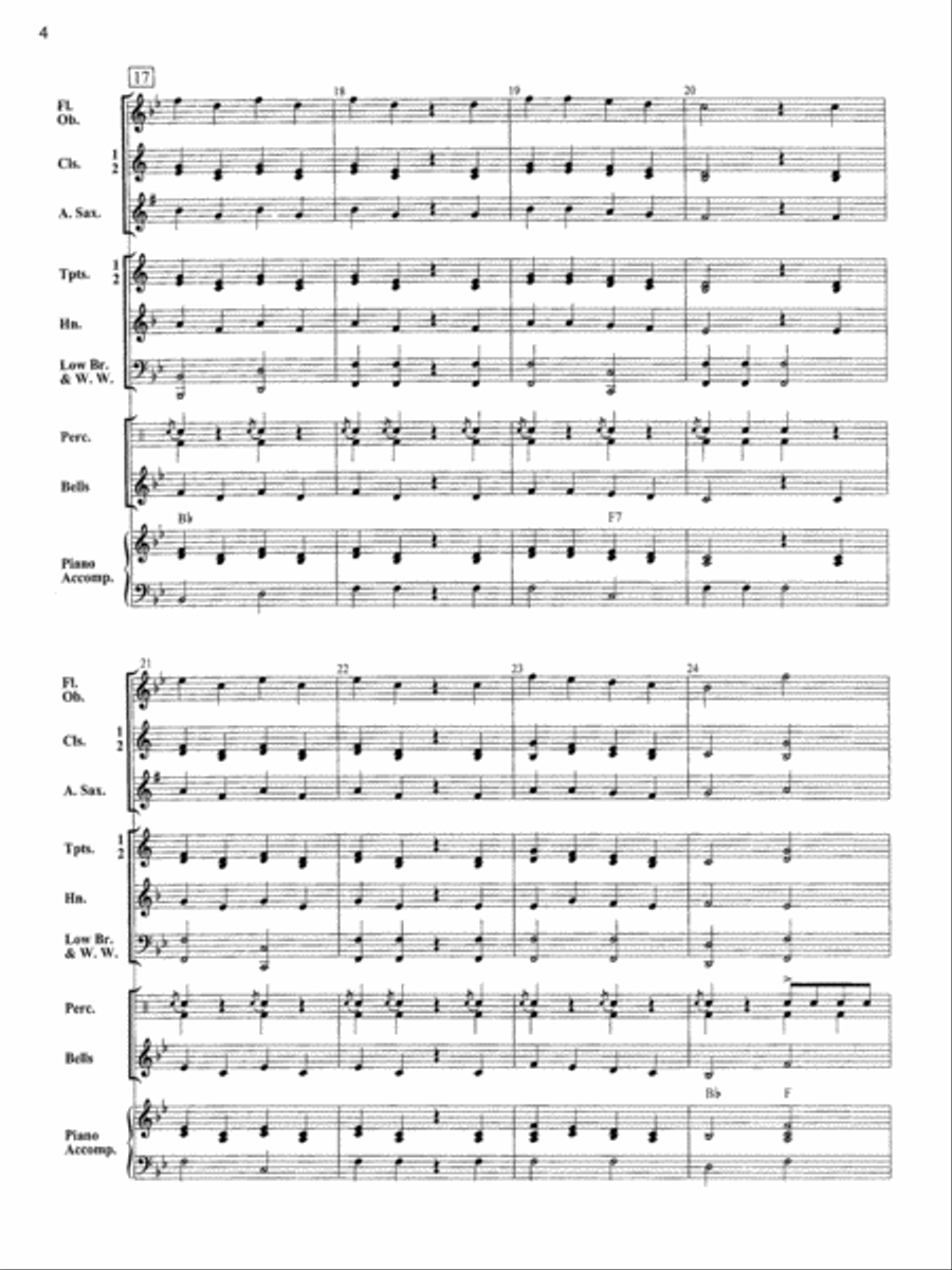 Accent on Performance Holiday Collection Concert Band scores gallery preview page 5