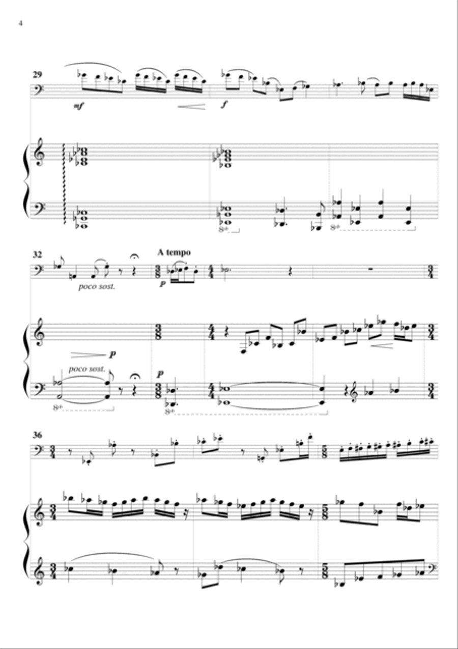 Op. 45: Konzert fur Fagott und Harfe Bassoon Solo scores gallery preview page 6