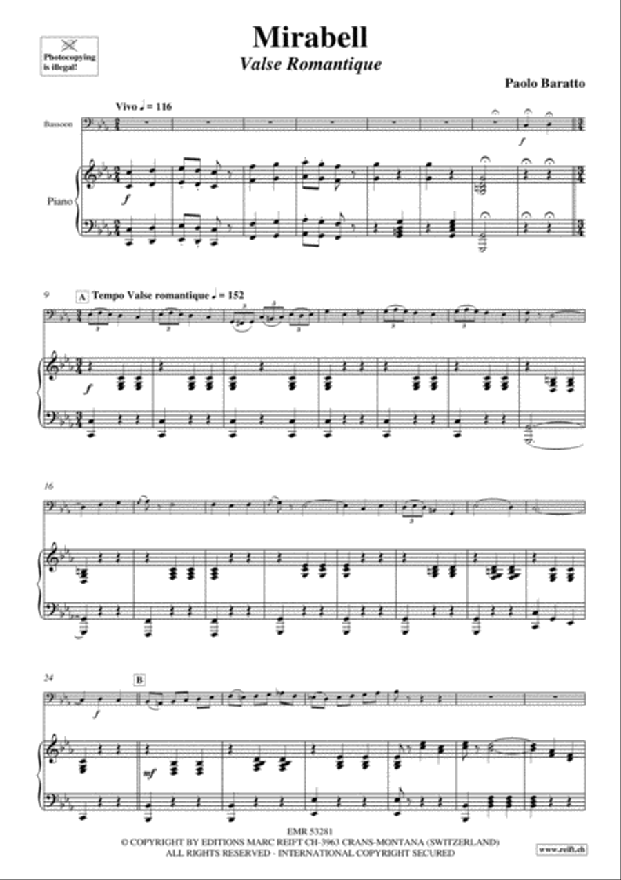 Mirabell Bassoon Solo scores gallery preview page 4