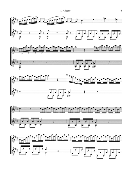 Allegro (i) from La Primavera (Spring) RV. 269 for flute and guitar image number null