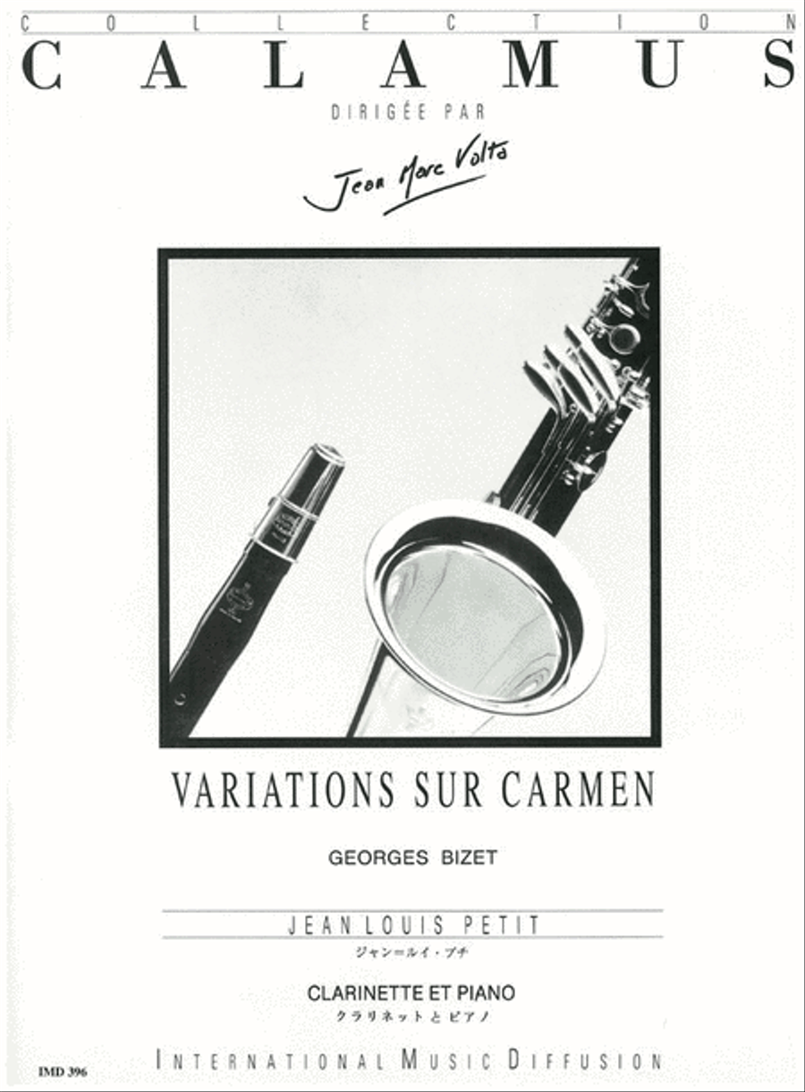Variations on 'Carmen' Variations on 'Carmen' Clarinet Solo scores gallery preview page 1