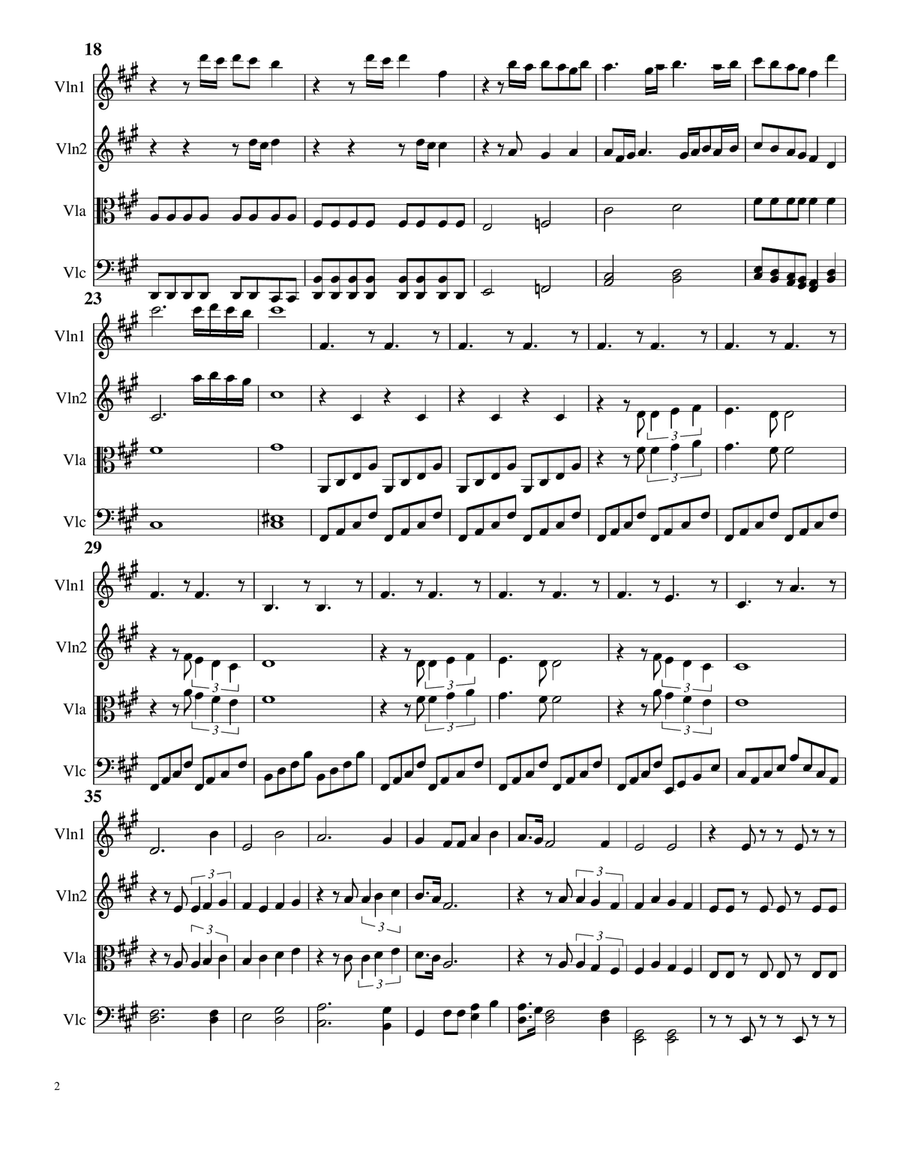 Final Countdown String Quartet scores gallery preview page 2