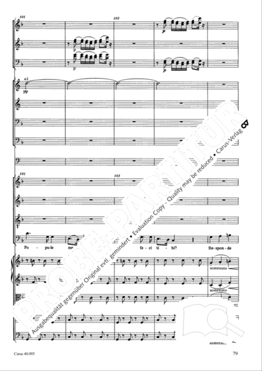 The Seven Words (Die Sieben Worte) 4-Part scores gallery preview page 94
