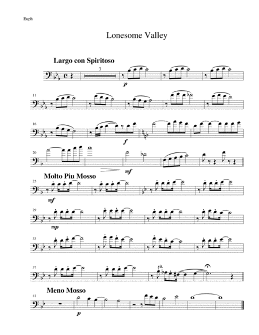 Lonesome Valley Brass Ensemble scores gallery preview page 3