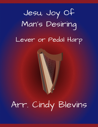 Book cover for Jesu, Joy of Man's Desiring, for Lever or Pedal Harp