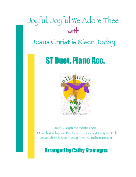 Joyful, Joyful We Adore Thee (with "Jesus Christ is Risen Today") (ST Duet, Piano) image number null