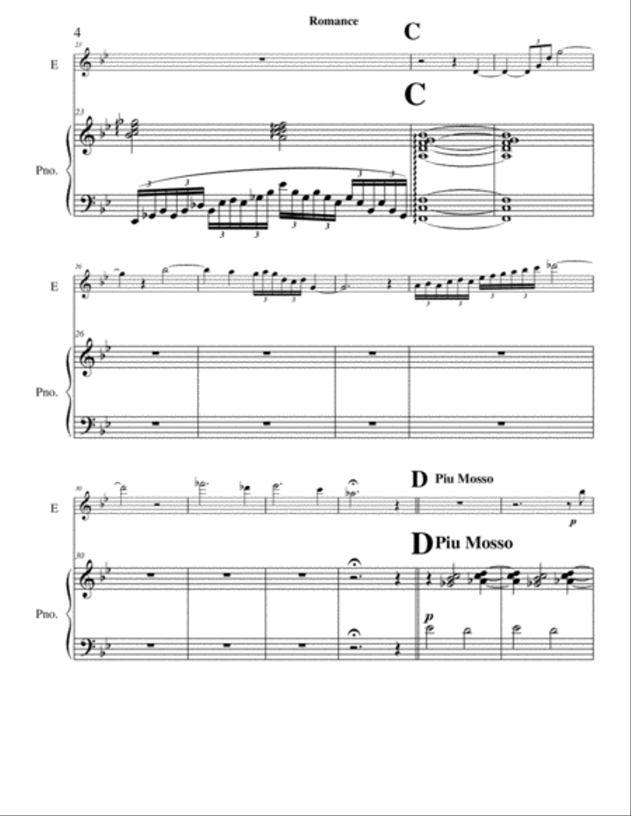 Two Romances Flute Solo scores gallery preview page 4