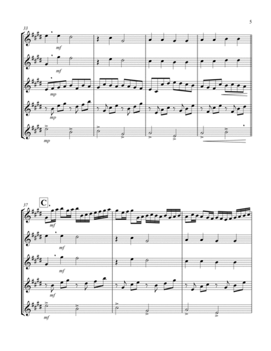 Canon in D (Pachelbel) (D) (Trumpet Quintet) image number null
