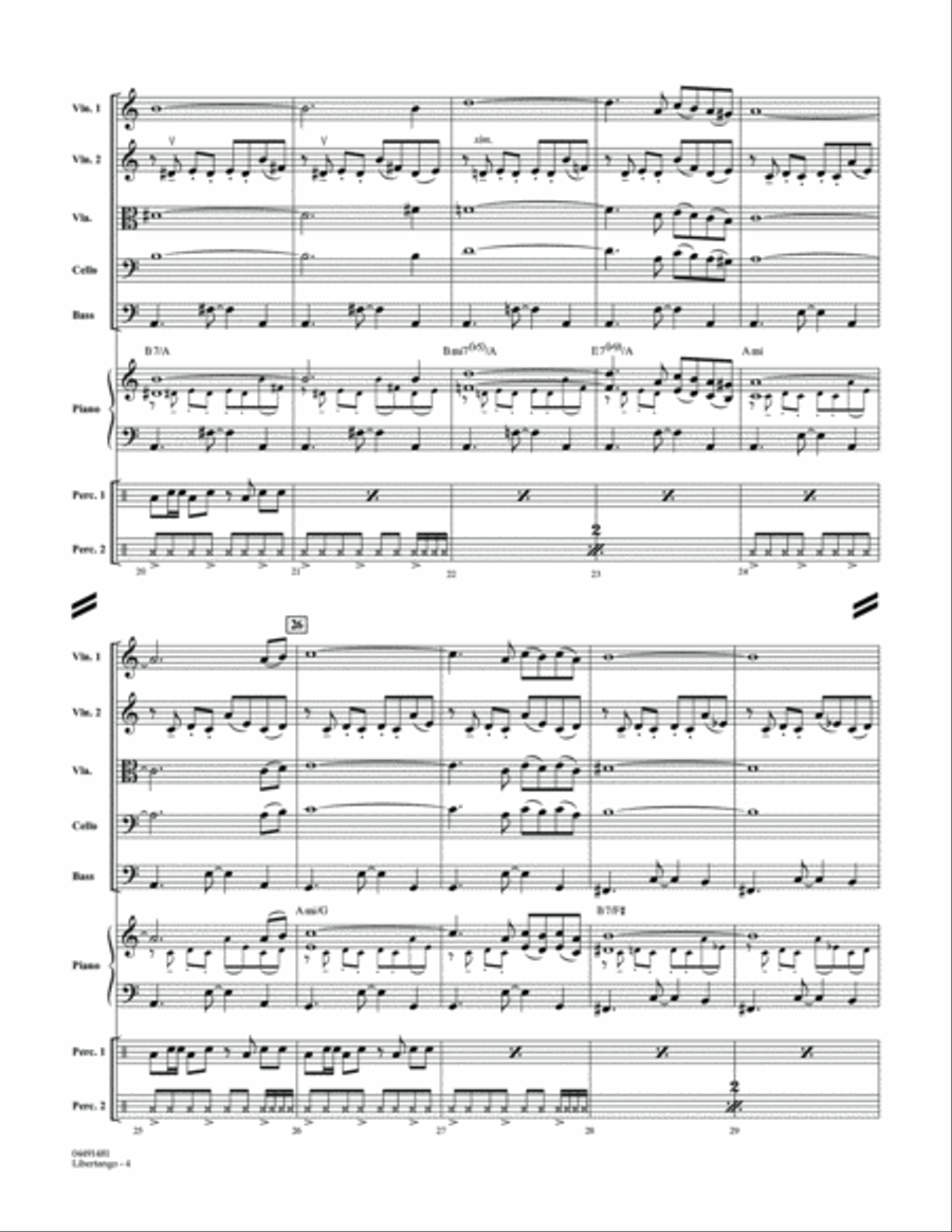 Libertango - Conductor Score (Full Score) String Orchestra scores gallery preview page 4