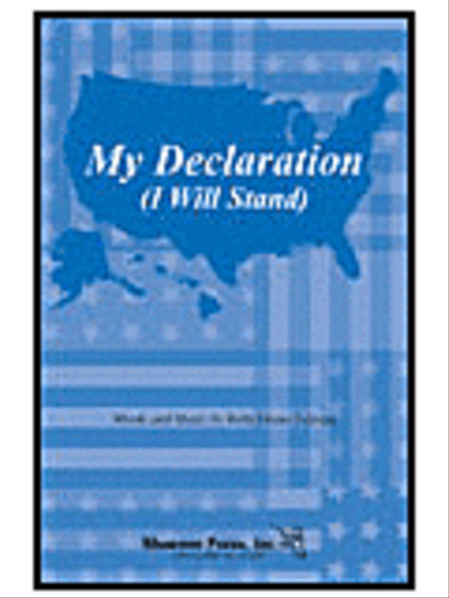 My Declaration (I Will Stand) 4-Part scores gallery preview page 1