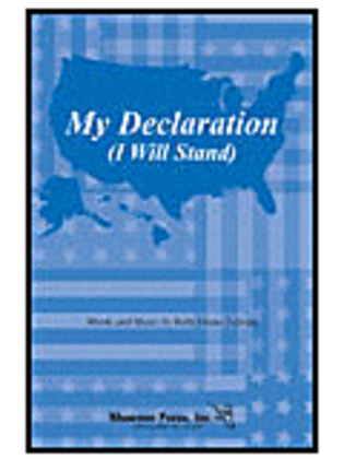 Book cover for My Declaration (I Will Stand)