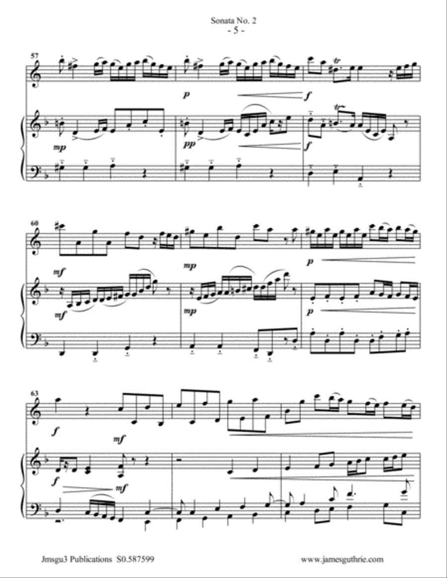 Vivaldi: Sonata No. 2 for English Horn & Piano English Horn scores gallery preview page 5