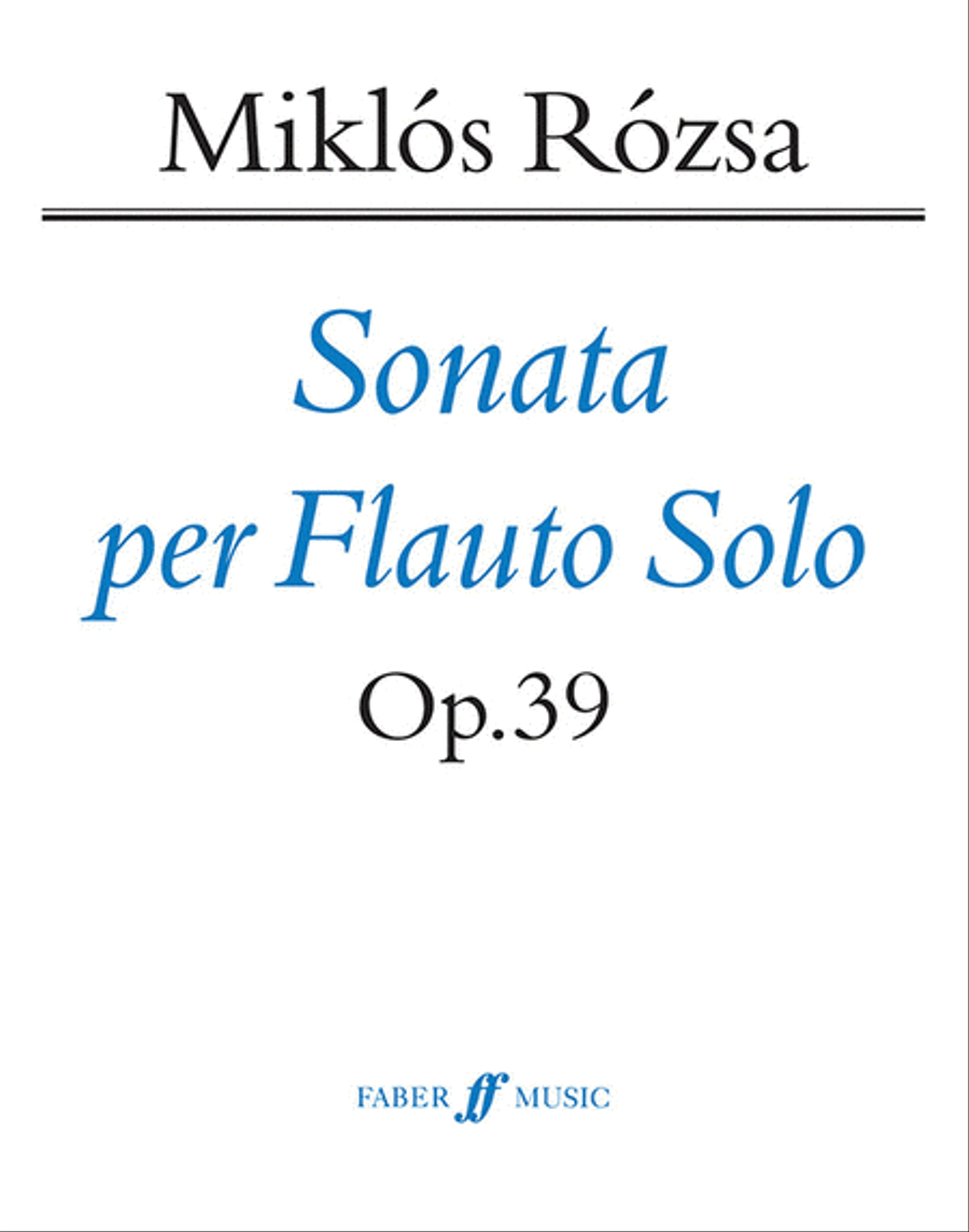 Flute Sonata, Op. 39 Flute Sonata, Op. 39 Small Ensemble scores gallery preview page 1