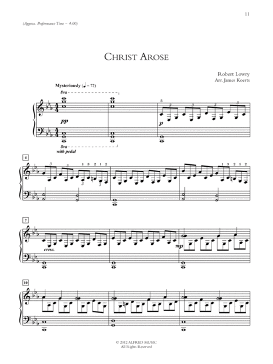 Wondrous Easter Wondrous Easter Piano Solo scores gallery preview page 5