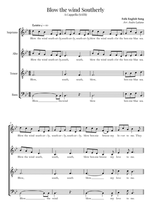 Blow The Wind Southerly (SATB a cappella)