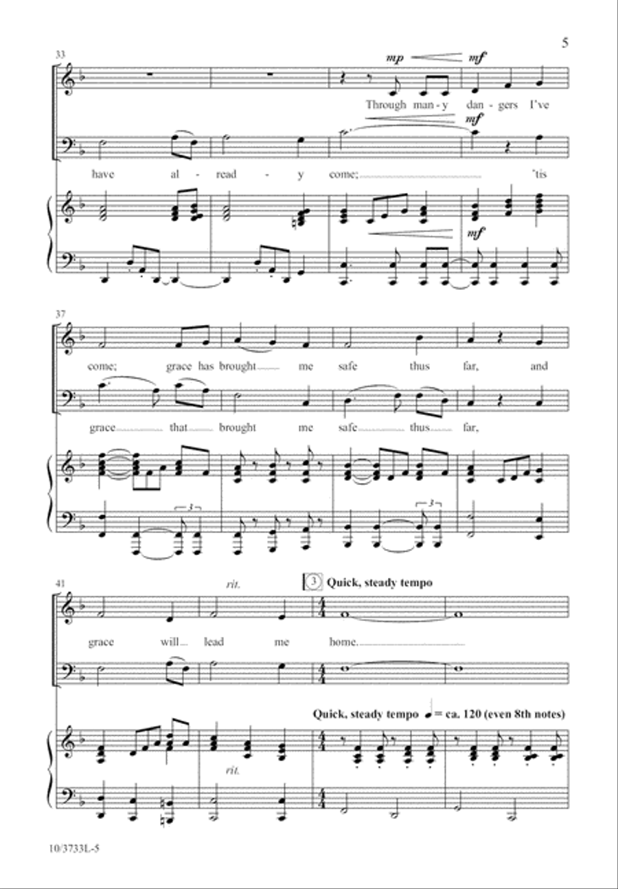 Bound for the Promised Land 3-Part scores gallery preview page 6