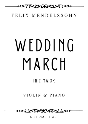 Book cover for Mendelssohn - Wedding March in C Major - Intermediate