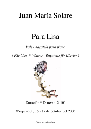 Book cover for Para Lisa [piano solo]