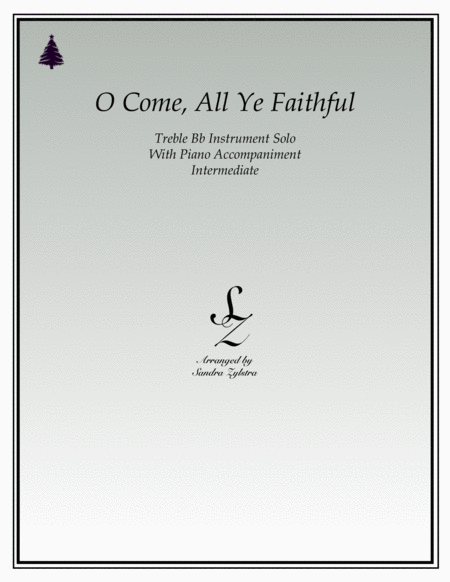 O Come, All Ye Faithful (treble Bb instrument solo) image number null
