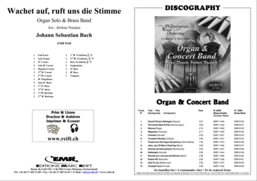 Wachet auf, ruft die Stimme Brass Band scores gallery preview page 2