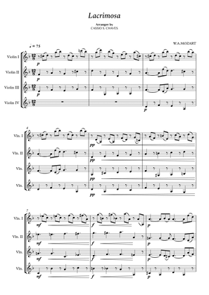 Mozart - Lacrimosa for String Quartet