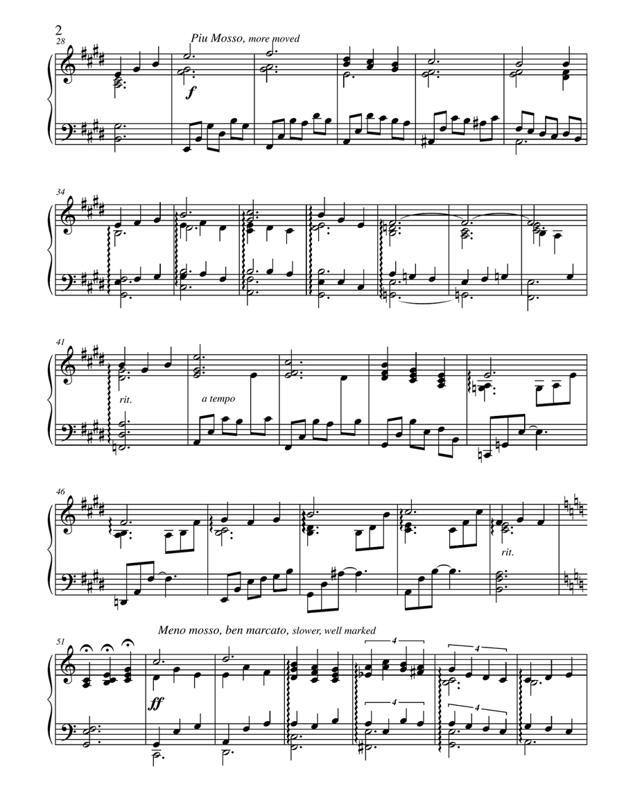 Morning Has Broken Piano Solo scores gallery preview page 2