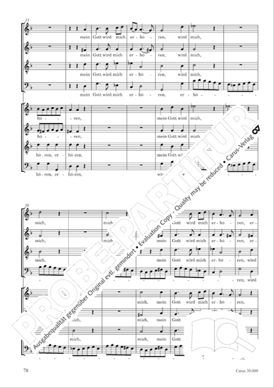 J.L. Bach: The complete motets Choir scores gallery preview page 85