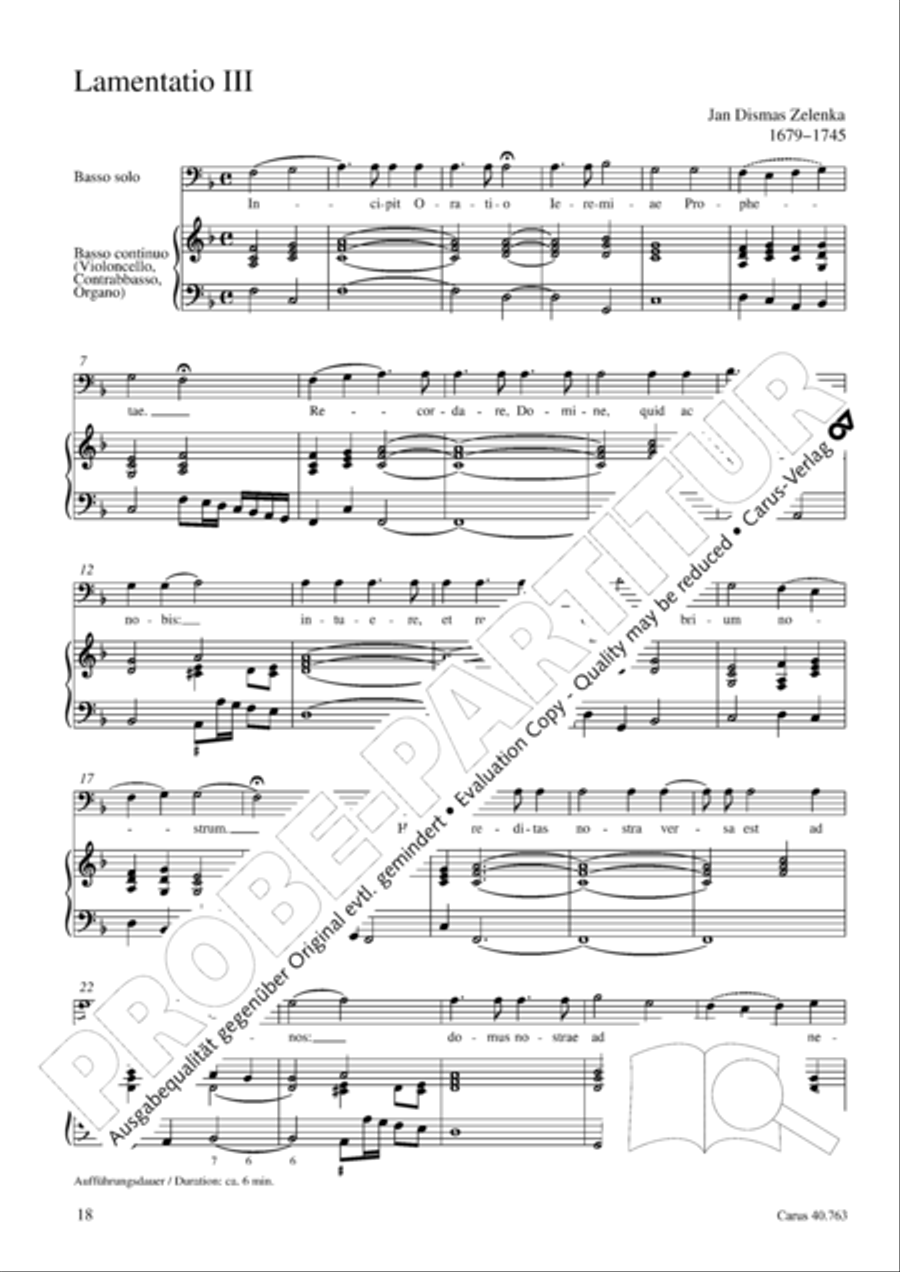 Drei Lamentationen zum Karsamstag Score scores gallery preview page 19
