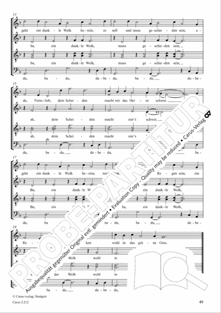 Love songs. Choral collection with CD 4-Part scores gallery preview page 41