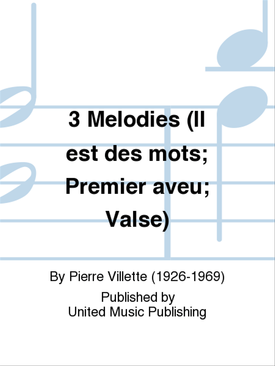 3 Melodies Voice scores gallery preview page 1