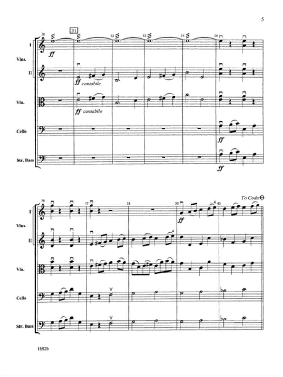 Sinfonia in D: Score String Orchestra scores gallery preview page 5