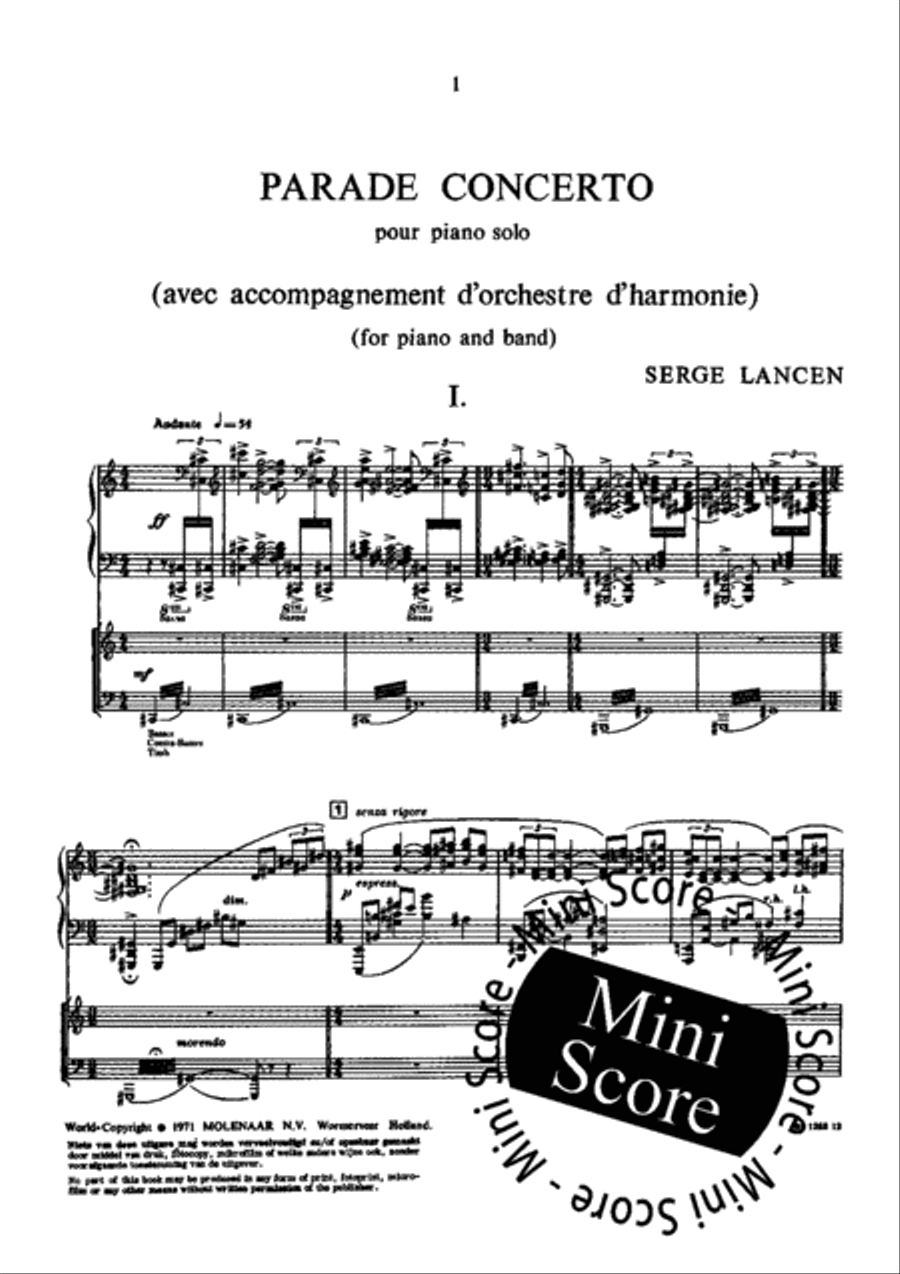 Parade Concerto Concert Band scores gallery preview page 4