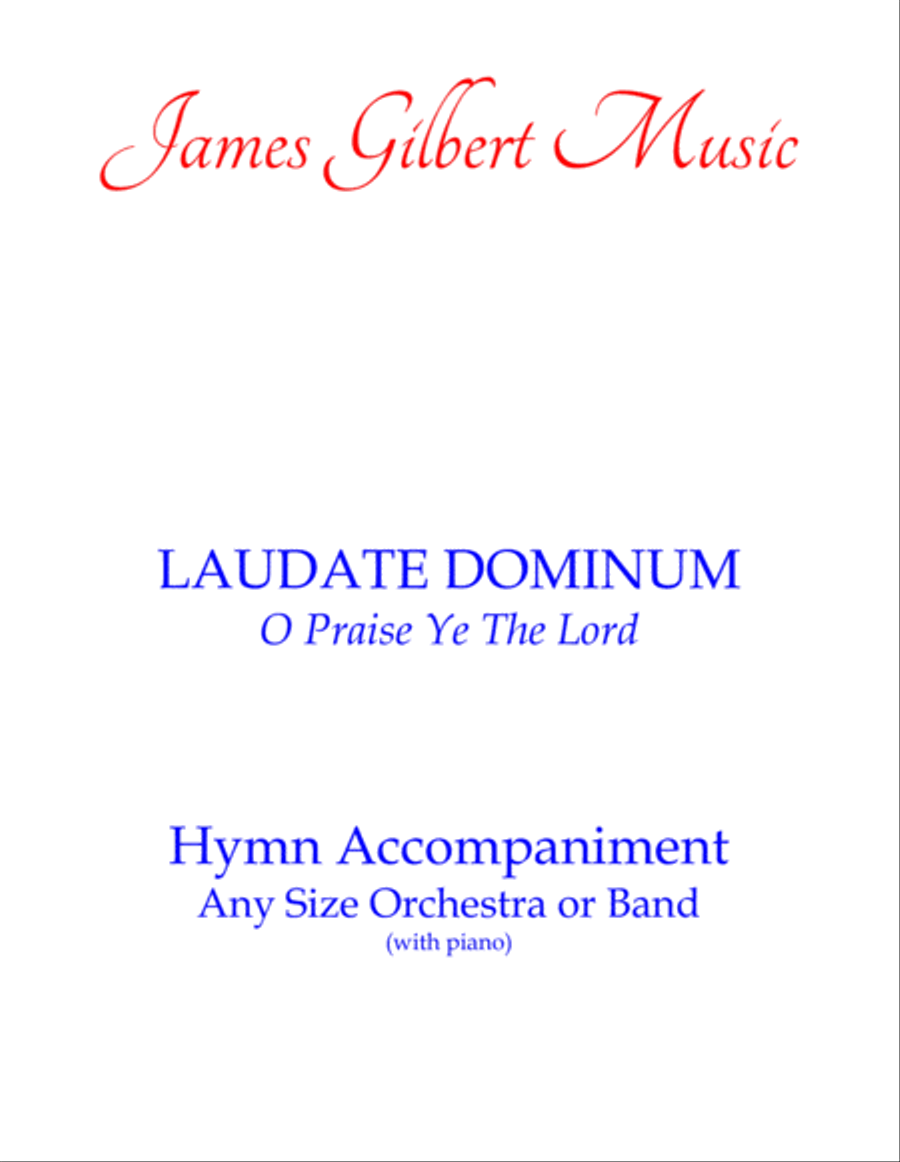 LAUDATE DOMINUM (O Praise Ye The Lord) Small Ensemble scores gallery preview page 1