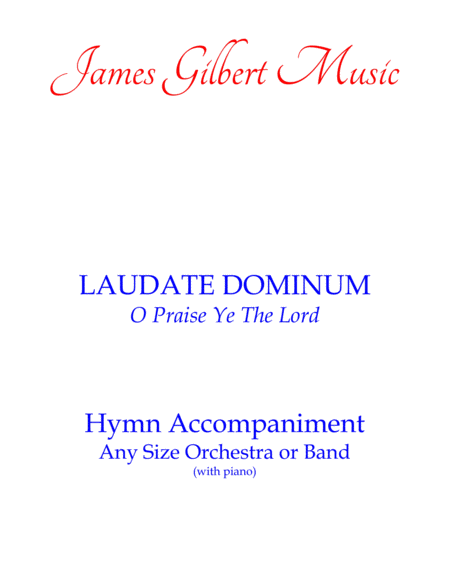LAUDATE DOMINUM (O Praise Ye The Lord) image number null