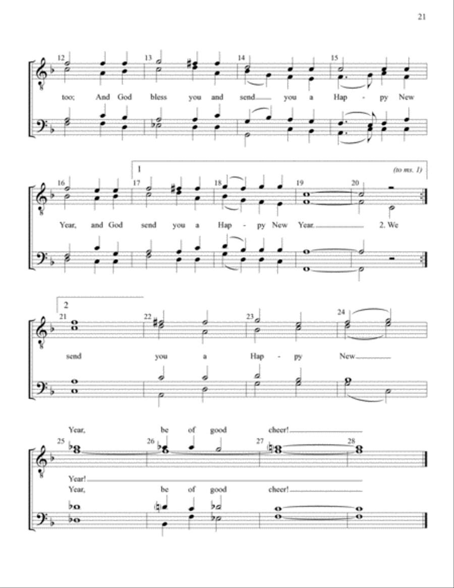 Yuletide Favorites (Volume II) TTBB scores gallery preview page 20