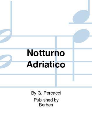 Book cover for Notturno Adriatico